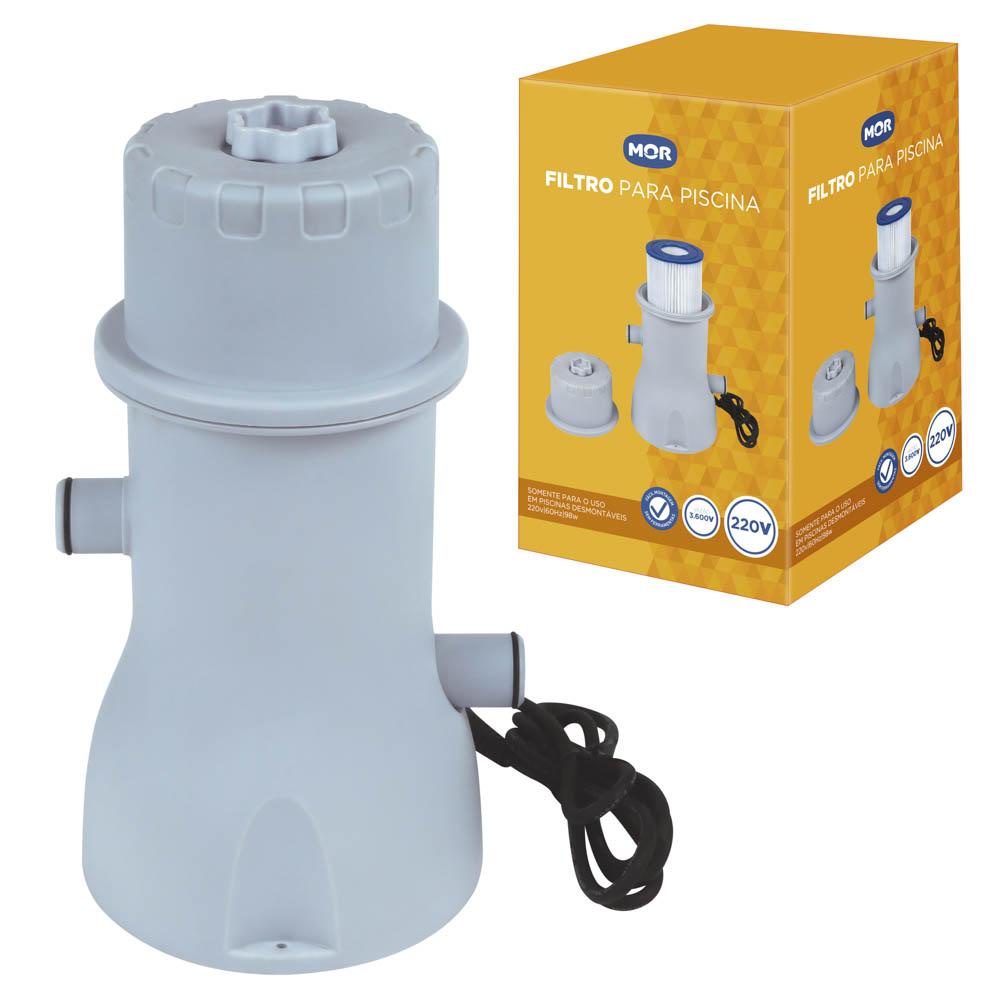 Filtro Piscina Bomba Vazão 3.600 L/h Refil Mor em Oferta na Shopee