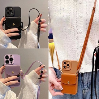 Cartera con tapa para Samsung Galaxy S24 Ultra + FE A05s A15 A25 A35 A55 F15 M15 M55 M35 M34 M54 tarjetero con cordón em Oferta na Shopee