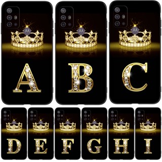Para Moto Motorola G10 G20 G30 Capa Traseira Da Caixa G 10 20 30 Do Telefone Silicone Macio Protetor De Preto Tpu Cartas Douradas