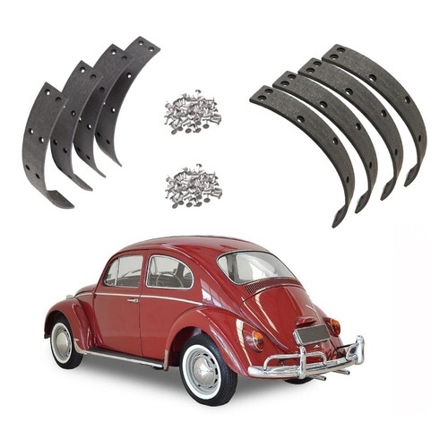 Kit Lona Freio Roda Dianteira + Roda Traseira Fusca 5 Furos em Oferta na Shopee