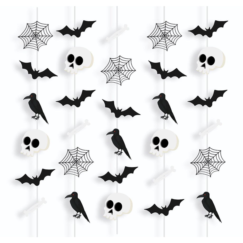 Cortina Decorativa "Scary Night" Halloween - 1 unidade - Cromus - Rizzo