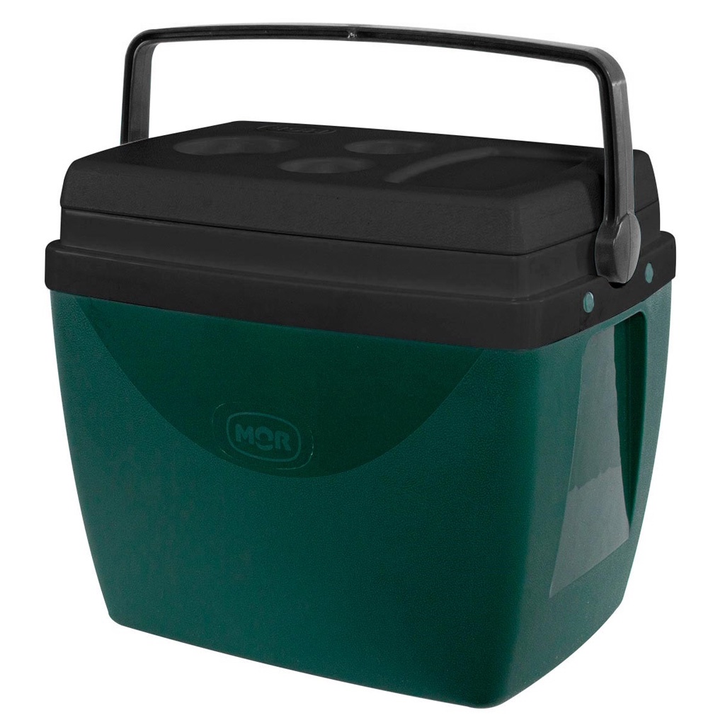Caixa Térmica 34L Verde Escuro Com alça e Porta copos - Mor - Home & Living
