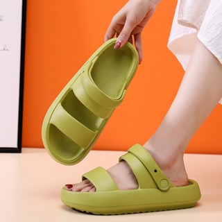 Rimocy Verão Plataforma Macio Chinelos Mulheres 2023 Toe Aberto Fundo Grosso Nuvem Flip Flops Mulher EVA Antiderrapante Sandálias Indoor Slides