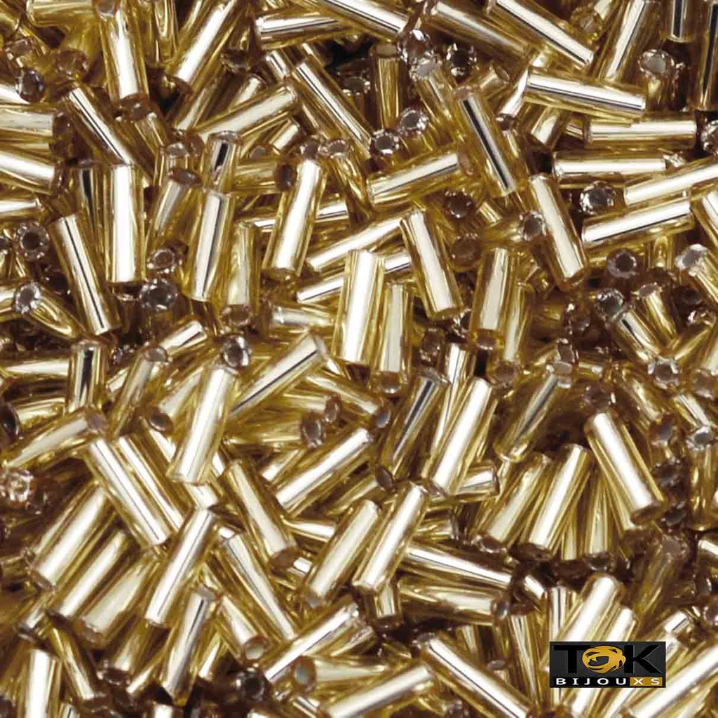 Canutilho Jablonex - Miçanga Bordar - Dourado - (15000 Peças) 500g