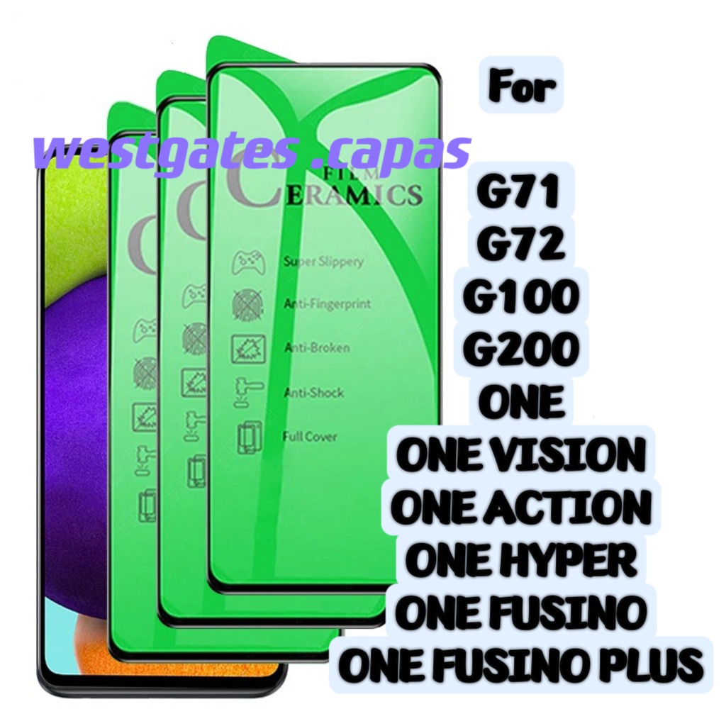 Pelicula 9D Cerâmica Compativel Motorola G71 G72 G100 G200 ONE VISION  ACTION HYPER  FUSINO PLU