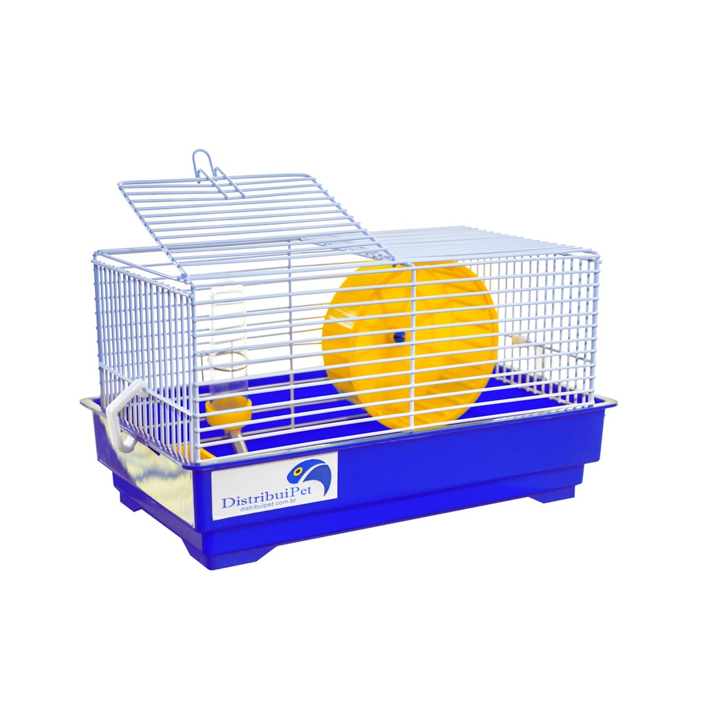 Mini Gaiola de Hamster Anão Russo Topolino Pequenos Roedores Completa Comedouro e Bebedouro