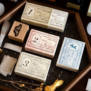 Midoo 40pcs/pack Nada Hoje Bilhetes Retro Adesivos Decorativos Rótulos Vintage Moldura Colagem Diário Álbum