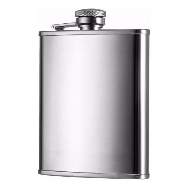 Cantil Inox Frasco 200ml Garrafa Whiskeira Whisky Bolso Bar