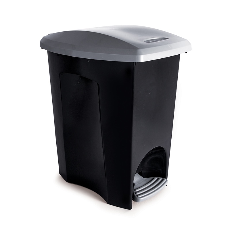 Cesto de lixo plástico Preto com pedal 3495 15 Litros Plasutil em Oferta na Shopee
