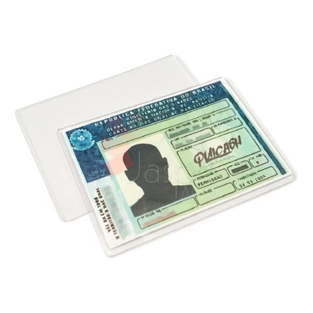 Proteção Cnh Documento Habilitação Plástico Acrílico - 1 Peç