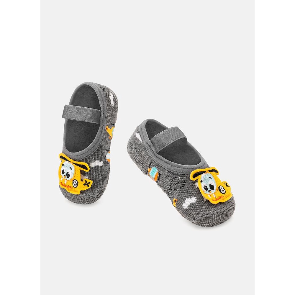 Meia Sapatilha Bebê Menino Antiderrapante Helicóptero - Puket em Oferta na Shopee