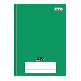 Caderno brochura capa dura 1/4 48 folhas D mais Verde Tilibra