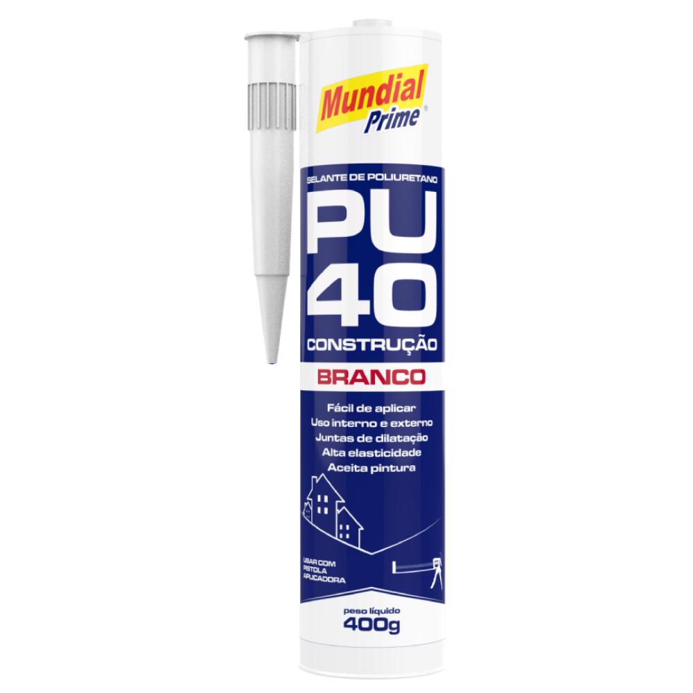 Selante Poliuretano para Construção PU40 Branco MUNDIAL PRIME - Home & Living
