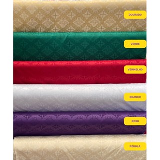 Tecido Jacquard Litúrgico Igreja Espirito Santo 1m X 2,8m