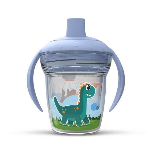 Copo Infantil De Transição Dinossauros 170 Ml Antivazamento