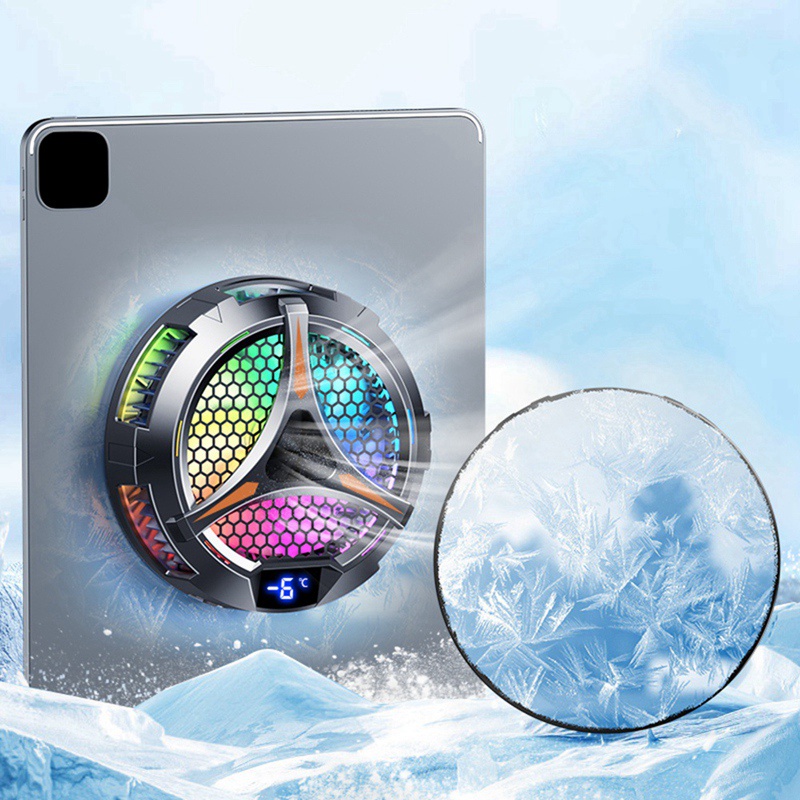 X42 Radiador De Mesa Semicondutor Magnético RGB Iluminação Colorida De 10cm Ventilador De Refrigeração Para — imagem 2 de 2