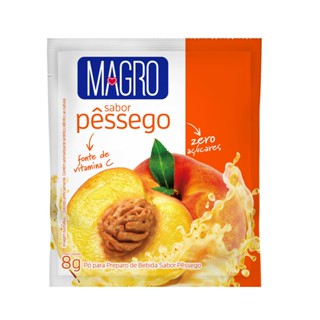 Refresco Magro Sabor Pessego Zero Acucares 8g