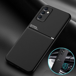 Para Samsung A24 A23 A34 A54 A14 4G 5G Capa Traseira De Couro Galaxy M54 M14 M23 M52 Telefone Com Suporte Magnético De Placa Metálica Embutida