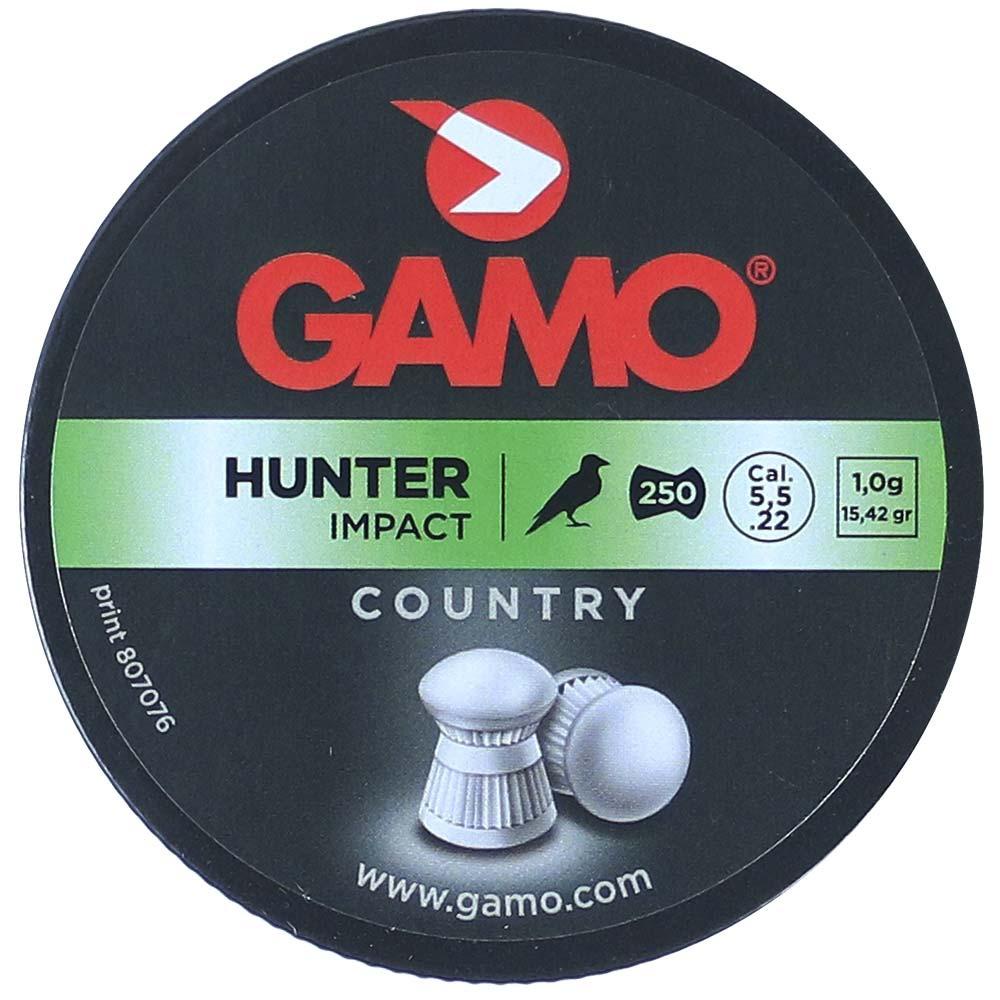 Chumbinho 5.5 Gamo Hunter Country Impacto 250un Caça Impact em Oferta na Shopee
