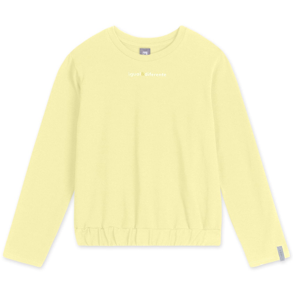 Blusa Infantil Menina Manga Longa Match em Oferta na Shopee