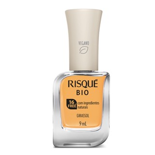 Esmalte Cremoso Bio Vegano Amarelo Girassol 9ml Risque