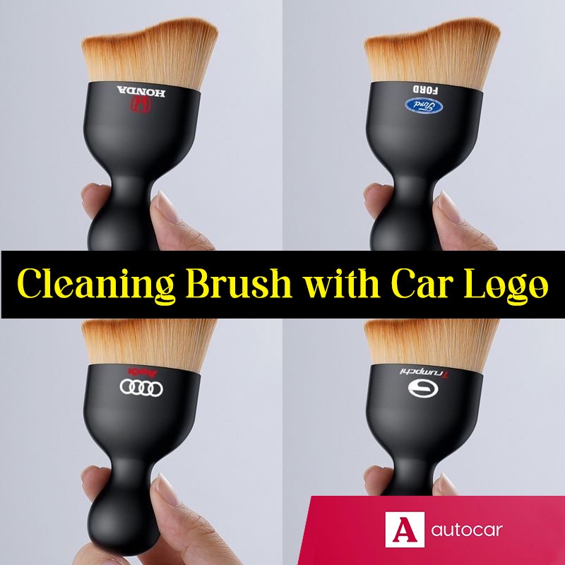 Ferramenta De Limpeza Do Interior Carro Com Logotipo Escova Ventilador De Ar De Cerdas Macias Para Lavagem Remoção De Poeira Fendas Internas