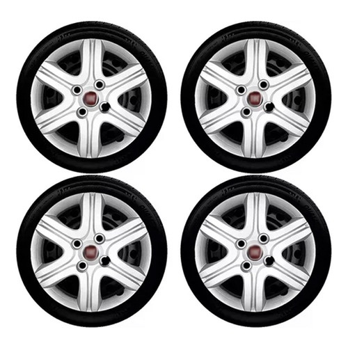 Jogo 4 Calotas Fiat Palio Fire 11/13 Aro 13