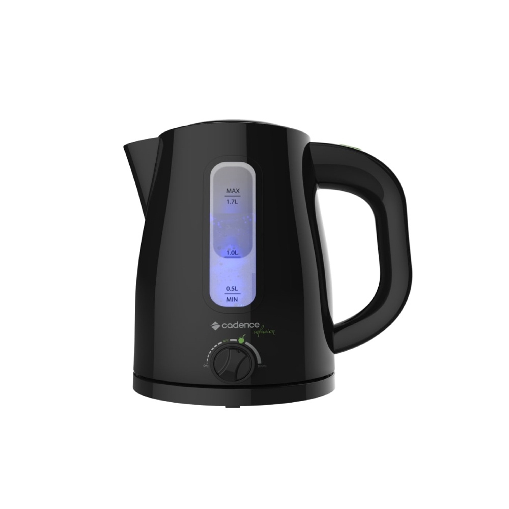 Chaleira Elétrica Cadence 1,7L Modo Chimarrão 1200W CEL550 Preta - Home Appliances