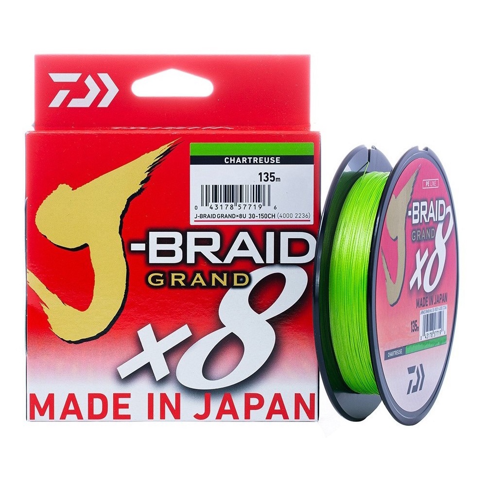 Linha Multifilamento Daiwa J-braid Grand X8 15lb 0.19mm