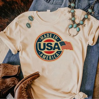 Camiseta Japonesa De Verão Feminina Da Usa Roupas De manga