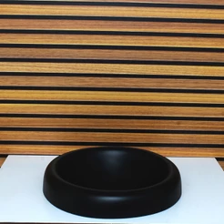 CUBA DE VIDRO CHAPEU 32CM PRETO FOSCO