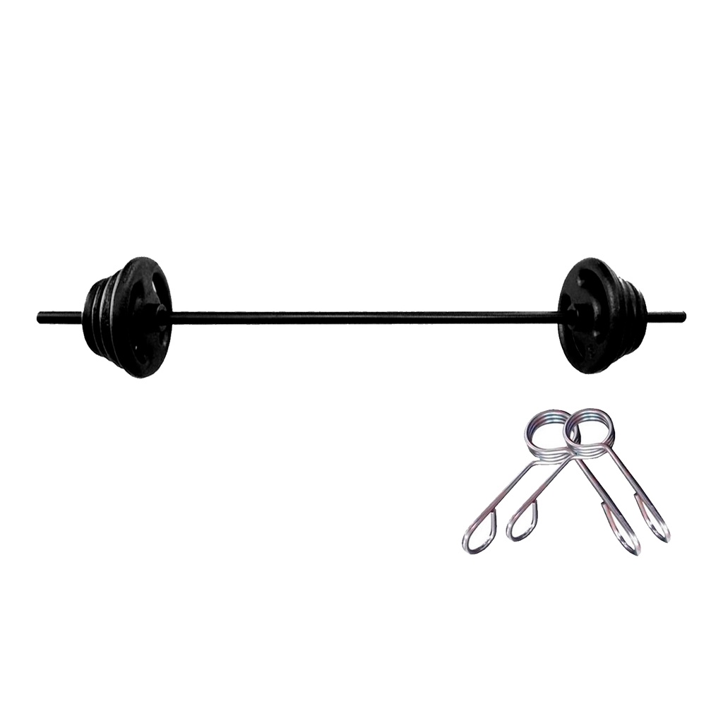 Kit Levantamento de Peso 10kg c/ Barra 120cm | Fitness | One Life Sports® - Performance em Oferta na Shopee