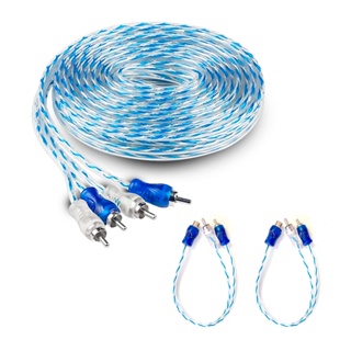 Cabo Som Automotivo Rca 5 Metros + 2 Cabos Y Dupla Blindagem em Oferta na Shopee