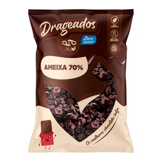 Drageado Chocolate Zero Açúcar 70% Ameixa 100g - P&P