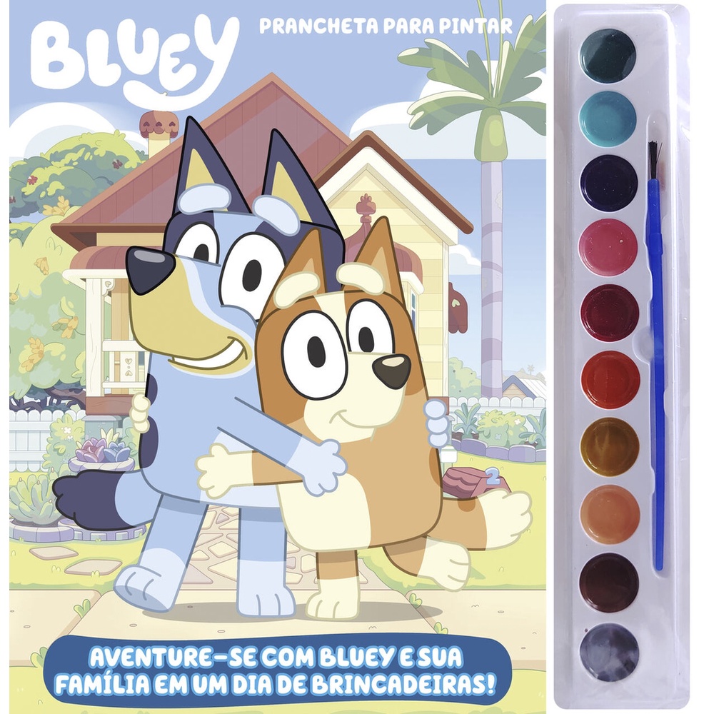 Bluey Prancheta para Pintar com Aquarela em Oferta na Shopee