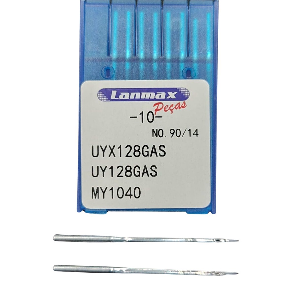 Agulha UYX128 para Máquina Galoneira, Fechadeira Plana, Braço, Cós - PCT C/ 10 - Numero 14