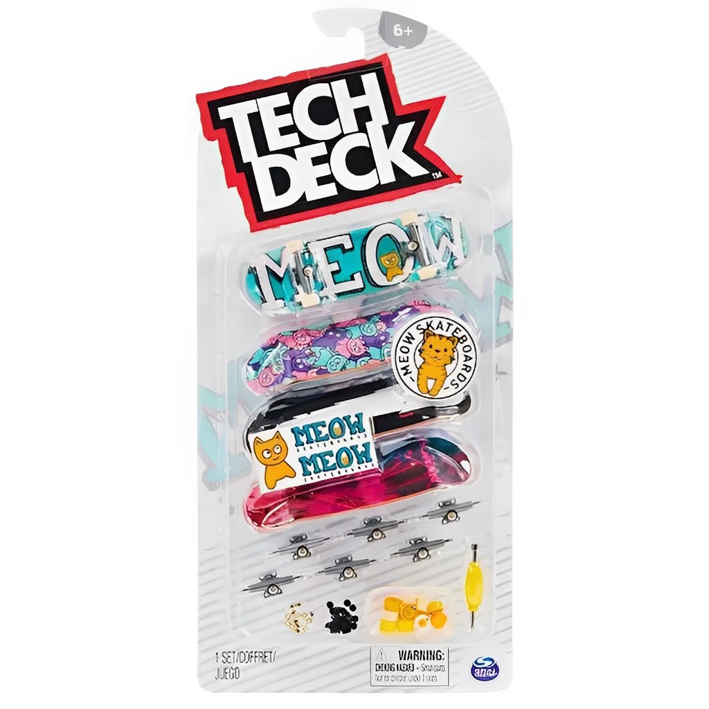 Kit 4 Skate de Dedo Coleção Meow Skateboards 2891- Sunny - Hobbies & Collections
