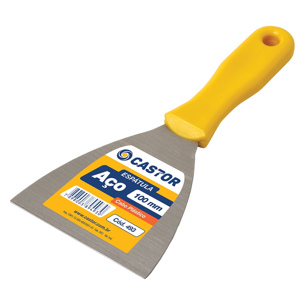 Espátula Multiuso de Aço 100mm Cabo Plástico - Série 490 – Castor em Oferta na Shopee
