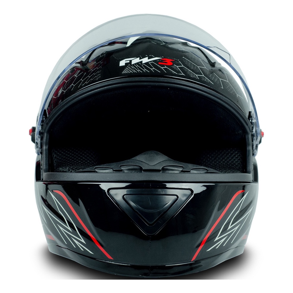 Detalhes do Capacete Narigueira Moto Gt2 Tam 58 Branco Vermelho Brilho