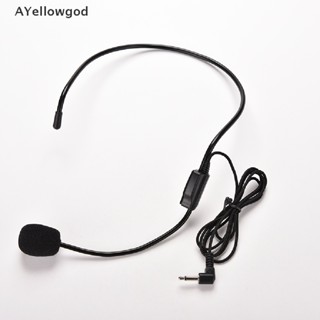 AYellowgod Microfone De Ouvido Com Fio Vocal Para Amplificador De Voz Mike . em Oferta na Shopee