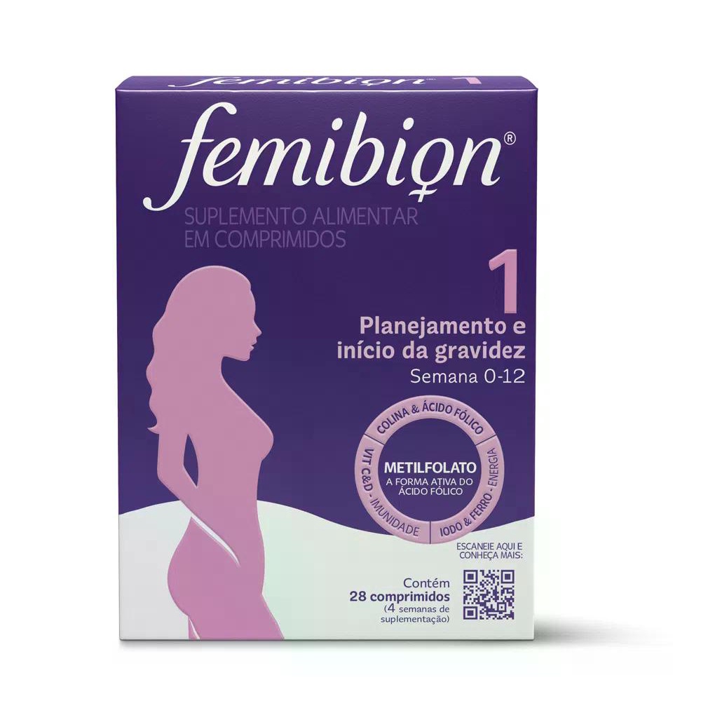 Femibion Fase 1 - Planejamento E Início De Gravidez 28 Comprimidos
