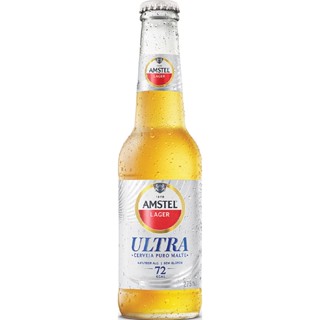Cerveja Lager Puro Malte sem Glúten Amstel Ultra Garrafa 275ml