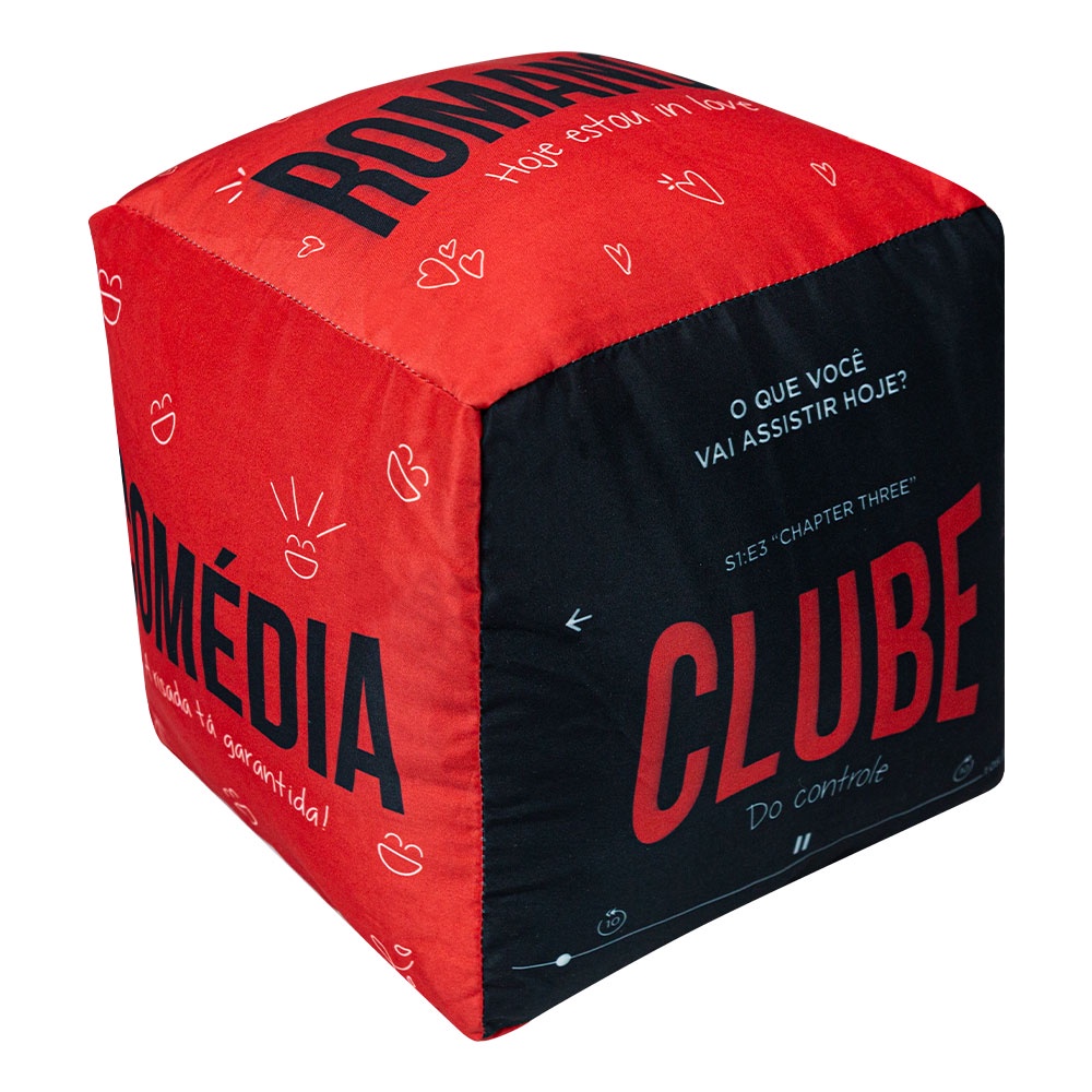 Almofada Shape Cubo Clube do Sofá 23x23cm