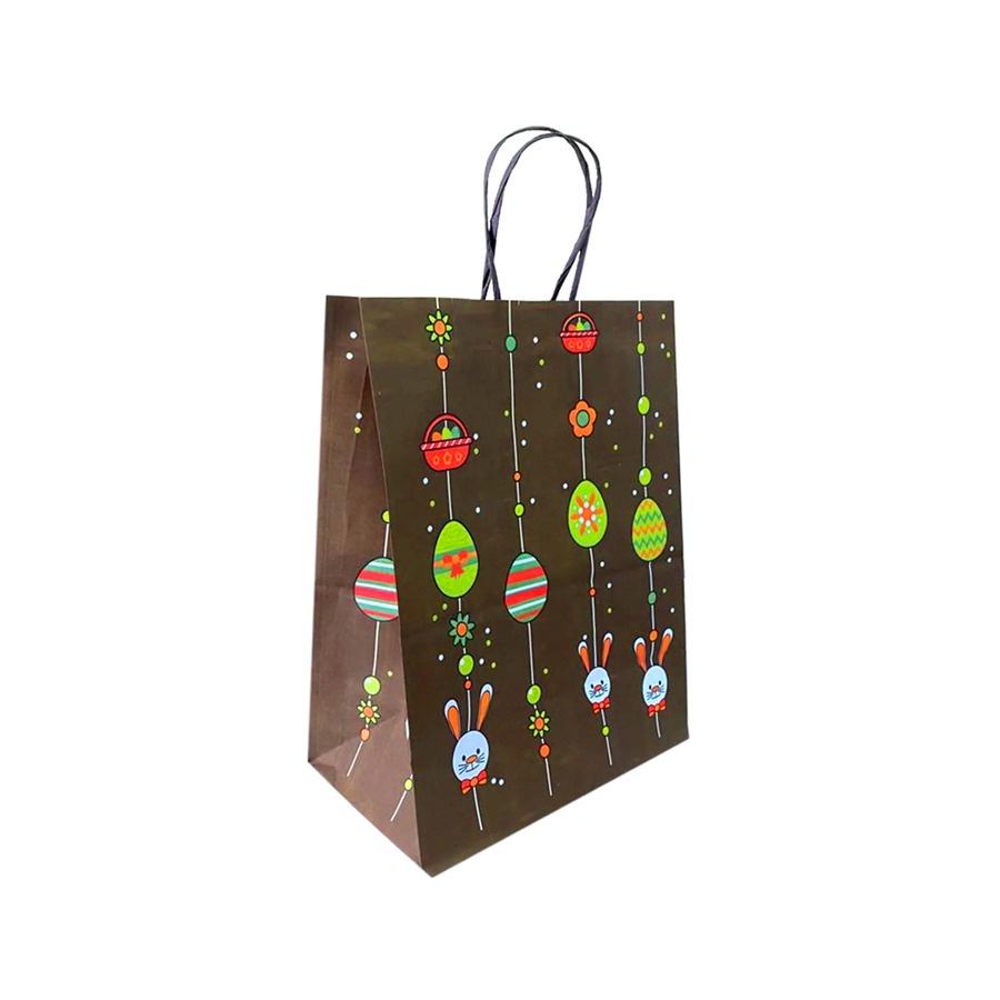Sacola de Papel Páscoa Ovinhos Ref. 4921 - 23,5x13x31,5cm - 10 unidades - WMA - Rizzo em Oferta na Shopee