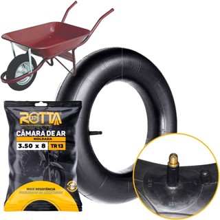 Câmara Ar Moldada Industrial 350x8 Rotta 376 Carriola Carro Mão TR13