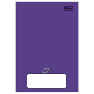 Caderno brochura capa dura 1/4 48 folhas D mais Roxa Tilibra
