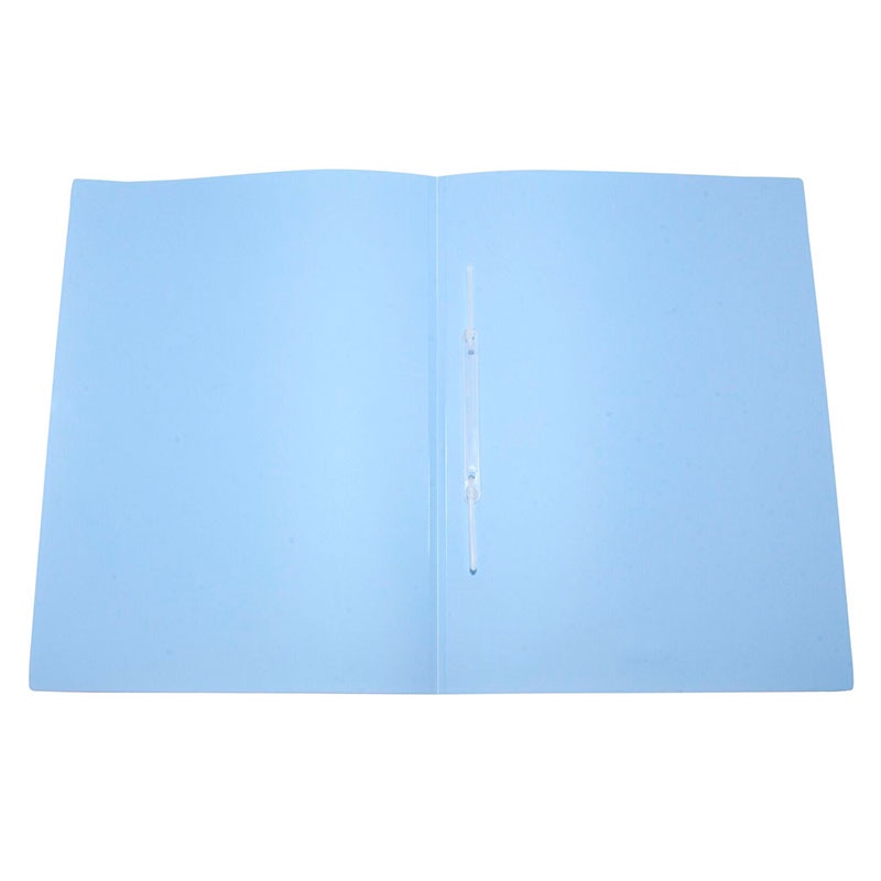 Pasta plástica com grampo ofício Linho Serena azul pastel 0295.BP Dello - Stationery