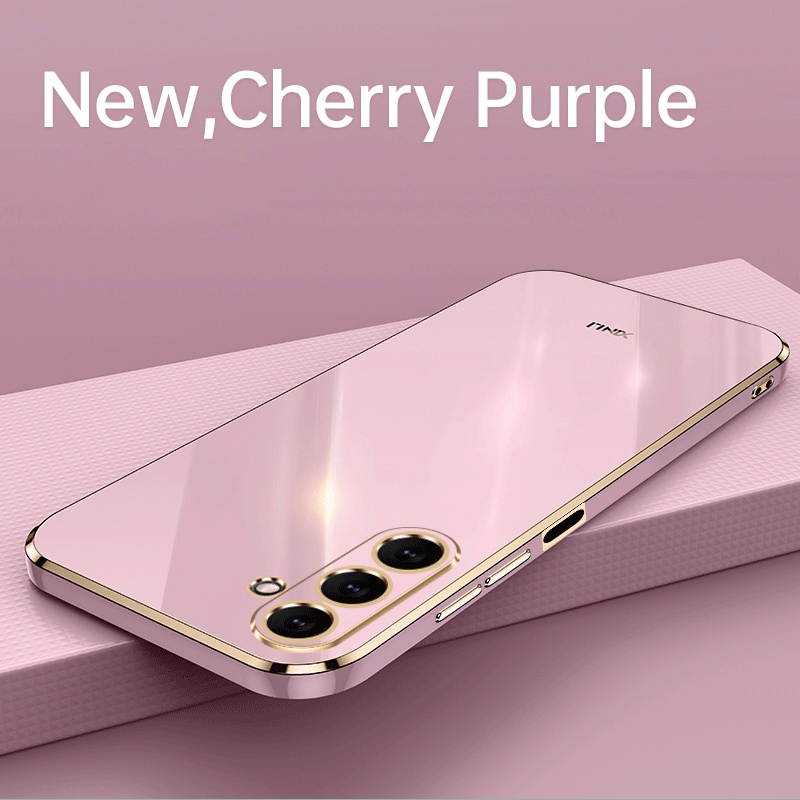 Para Samsung M54 M54 M14 F14 5G Capa De Silicone Macia Folheada A Ouro De Luxo A24 A34 A04 A54 A14 M23 M53 M33