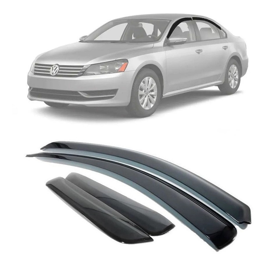 Calha De Chuva Defletor Vw Passat 2010 2011 2012 2013 A 2017 4 Portas 30.023A