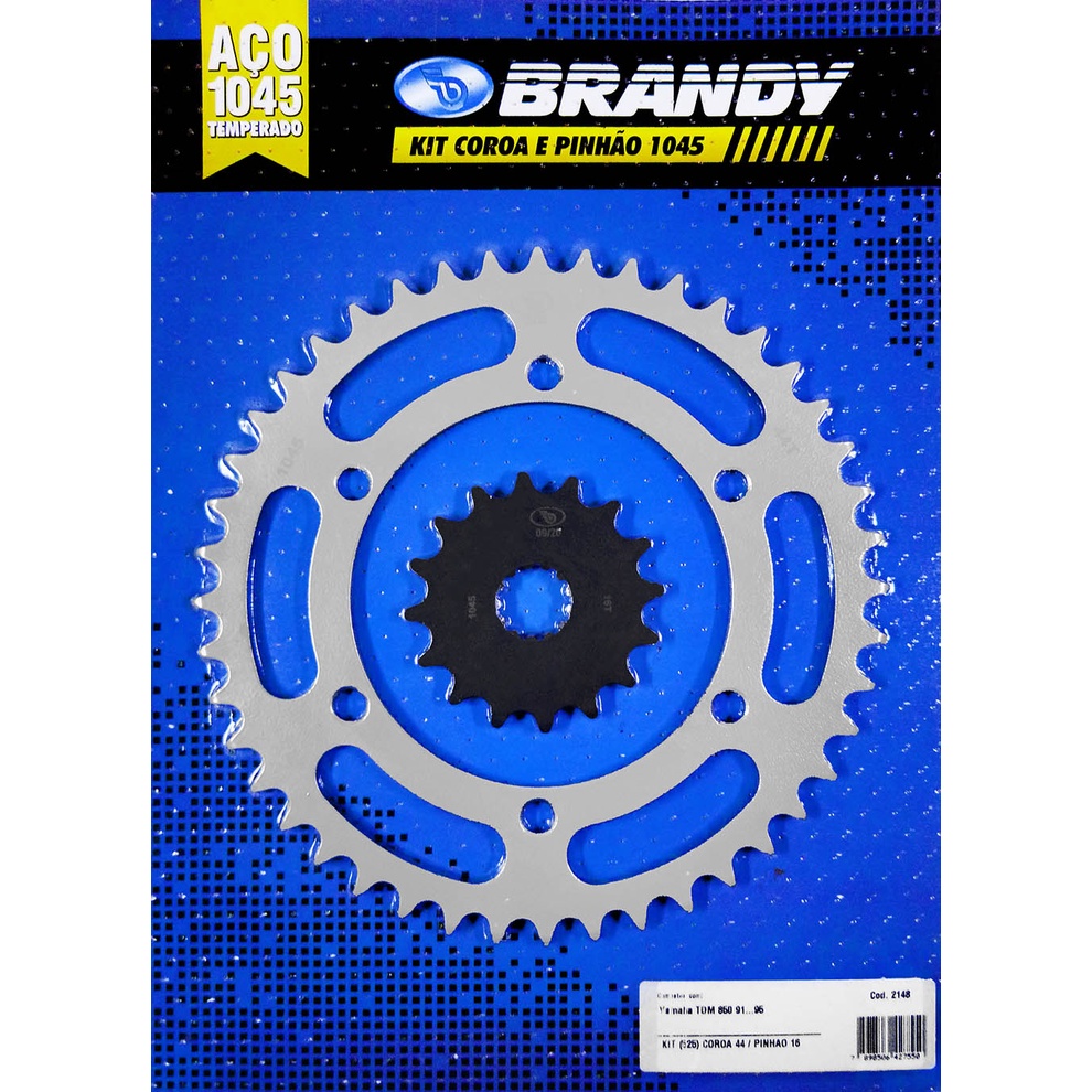 Kit Relação para Moto Yamaha TDM 850 1991 até 1995 Sem Corrente - Brandy